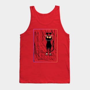 Cat scratching Tank Top